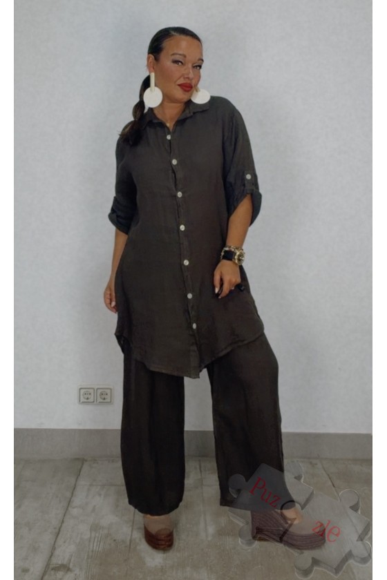 Md.Conjunto lino marrón