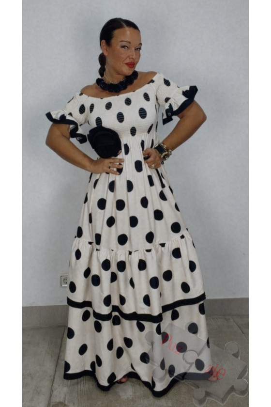 Md.Huelva volantes beig