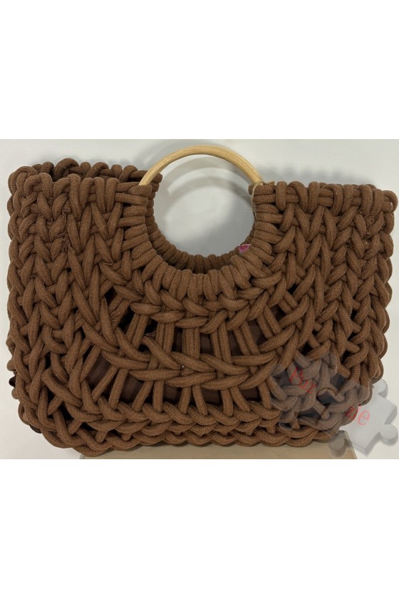 Md.Bolso Crochet marron