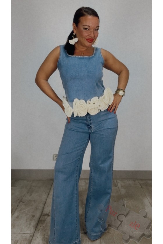 Md.Conjunto denim flores